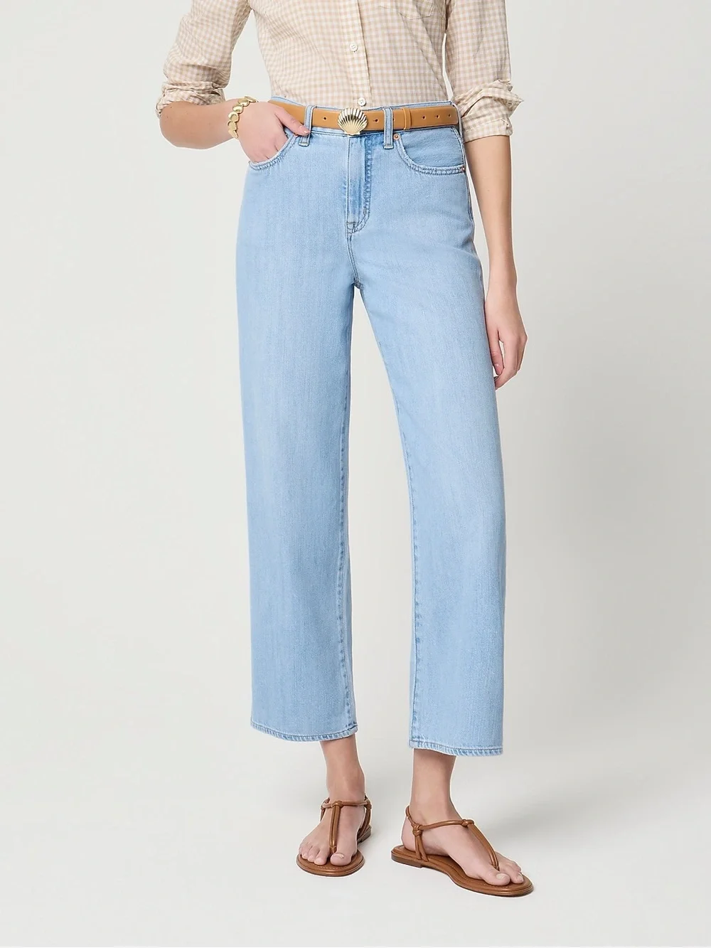 J. Crew Light Blue Wide-Leg Jeans